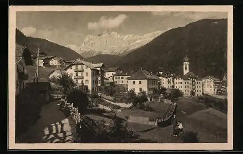 AK Welschnoven, Teilansicht mit Rosengarten and er Dolomitenstrasse