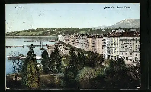 AK Genève, Quai des Eaux-Vives