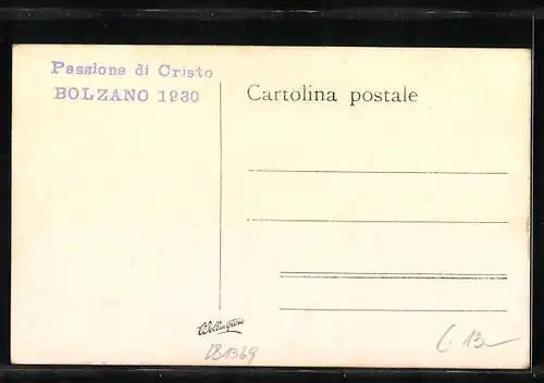 Foto-AK Bolzano, Passione di Cristo
