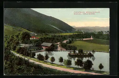 AK Ribnjak, Vrela-Bosne, Fischteich an der Bosna-Quelle