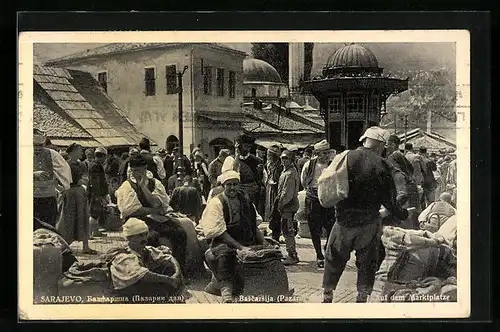 AK Sarejevo, Handel auf dem Marktplatz