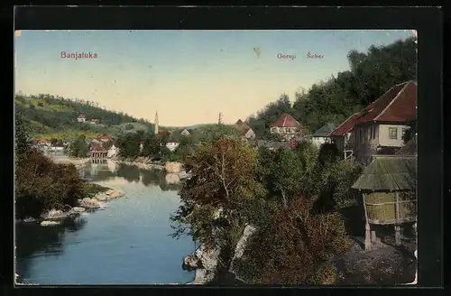 AK Banjaluka, Seher, Häuser am Flussufer