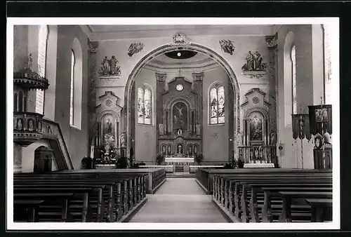 AK Alberschwende, Inneres der Pfarrkirche St. Martin
