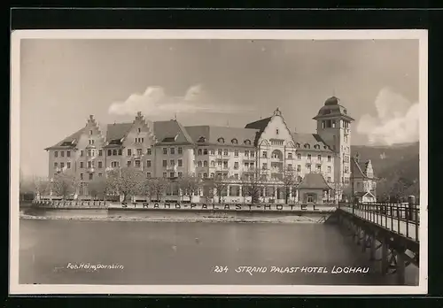 AK Lochau, an der Brücke zum Strand Palast Hotel