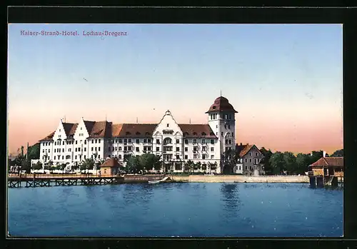 AK Lochau b. Bregenz, Blick zum Kaiser-Strand-Hotel