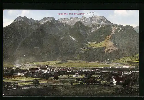 AK Bludenz, Totale mit Rhätikon