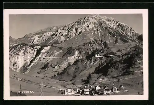 AK Stuben, Ortstotale unter der Arlbergstrasse