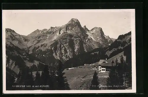 AK Nesslegg, Haus in den Bergen mit Blick auf den Künzel