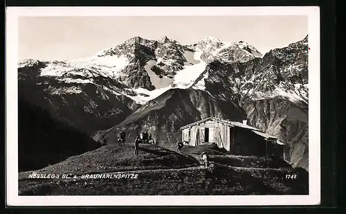 AK Nesslegg, Wanderer auf der Braunarlnspitze