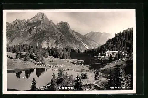 AK Schröcken, Gasthaus über dem Körbersee