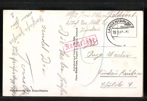 AK Stuben a. Arlberg, Talblick mit der Ortschaft an der Arlsberg-Flexenstrasse