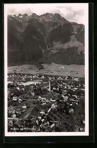 AK Bludenz, Totale nit Blick auf Rhätikon