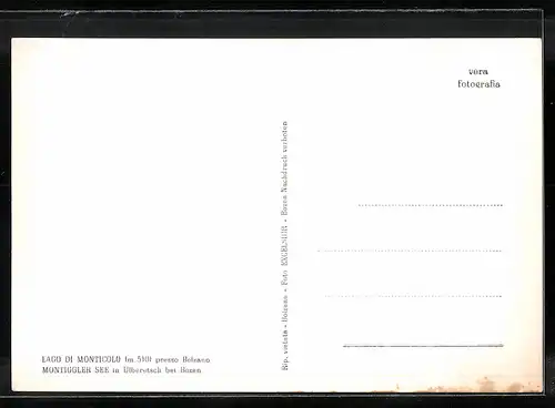 AK Ulberetsch bei Bozen, Albergo al Lago, Gasthof am See