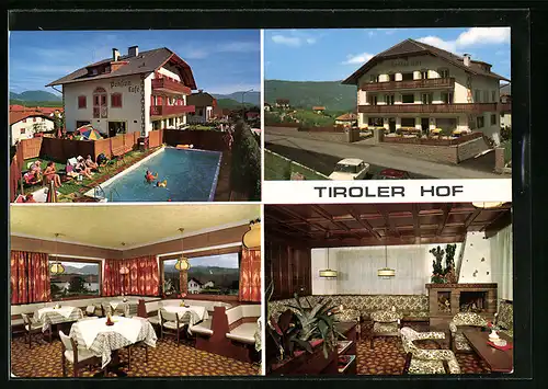AK St. Michael - Eppan, Pension Restaurant cafe Tiroler Hof, am Pool, im Speiseraum