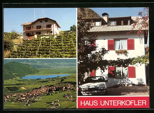 AK Kaltern a. d. Weinstrasse, Generalansicht, unter dem Haus Unterkofler