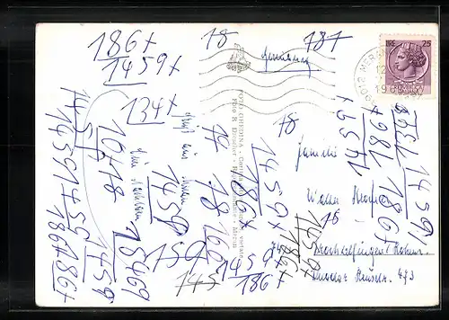 AK Tscherms b. Meran, Blick auf die Kirche im Ort