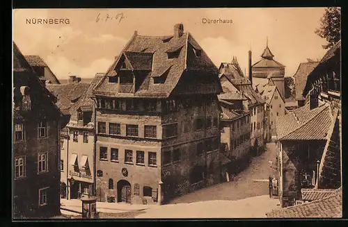 AK Nürnberg, Blick auf das Dürerhaus