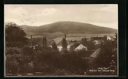 AK Löbau i. Sa., Blick auf den Löbauer Berg