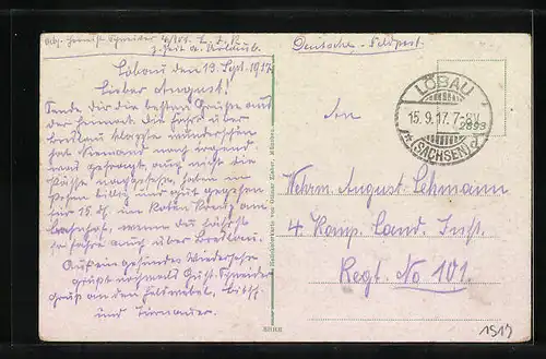 AK Löbau i. Sa., Partie am Honigbrunnen