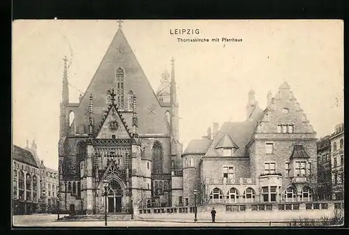 AK Leipzig, Pfarrhaus und Thomaskirche