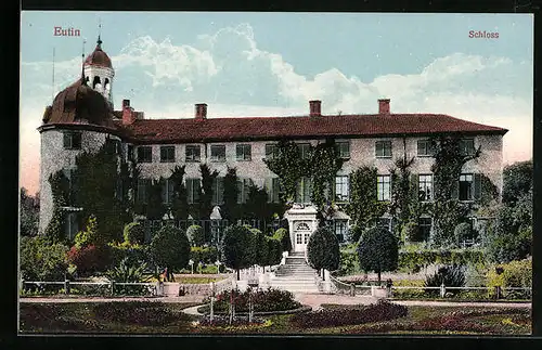 AK Eutin, Vorderansicht des Schlosses