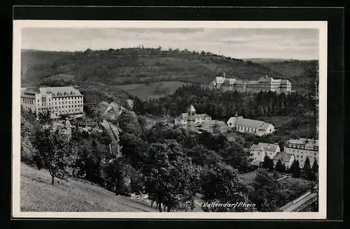 AK Vallendar a. Rhein, Ortstotale mit dem Schloss