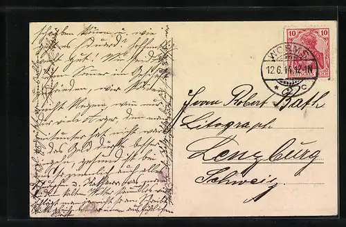 AK Worms, Generalansichtd er Stadt, Blick zum Dom