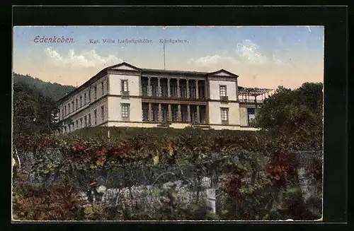 AK Edenkoben, die Kgl. Villa Ludwigshöhe, der Königsbau