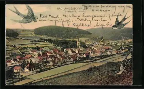 AK Bad Langenschwalbach, Totalansicht v. Höhberg aus gesehen