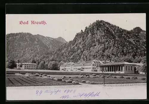 AK Bad Kreuth, Blick auf das Wildbad Kreuth