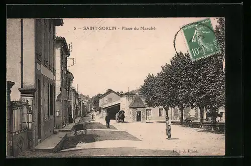 AK Saint-Sorlin, Place du Marché