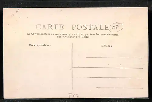 AK Vernoux, Rue Cadet, Strassenpartie