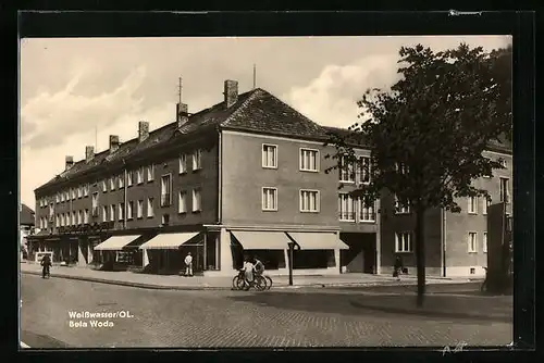 AK Weisswasser / Oberlausitz, Muskauer Strasse