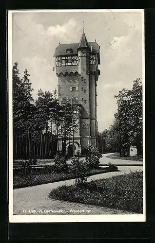 AK Grafenwöhr, Truppen-Übungs-Platz, Wasserturm