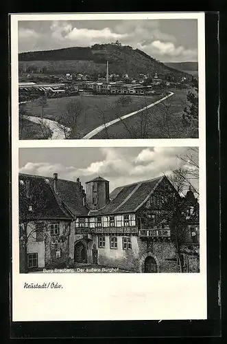 AK Neustadt /Odw., Teilansicht, Burg Breuberg Der äussere Burghof