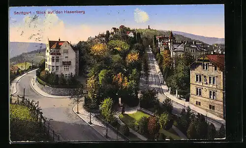 AK Stuttgart, Blick auf den Hasenberg