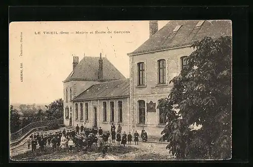 AK Le Theil, Mairie et École de Garcons