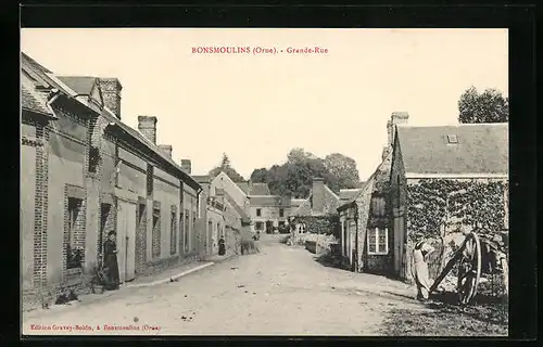 AK Bonsmoulins, Grande-Rue, Strassenpartie