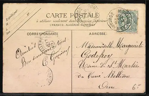 AK Regmalard, L`Arrivée de la Gare