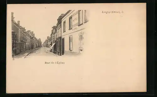 AK Longuy, Rue de l`Église, Strassenpartie