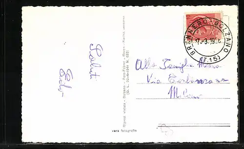 AK Plan, Albergo Alpino im Winter