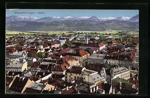 AK Klagenfurt, Teilansicht gegen Süden