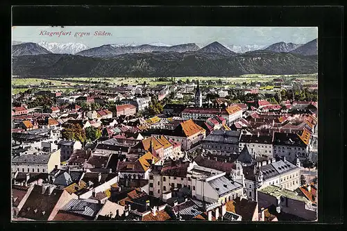 AK Klagenfurt, Teilansicht gegen Süden
