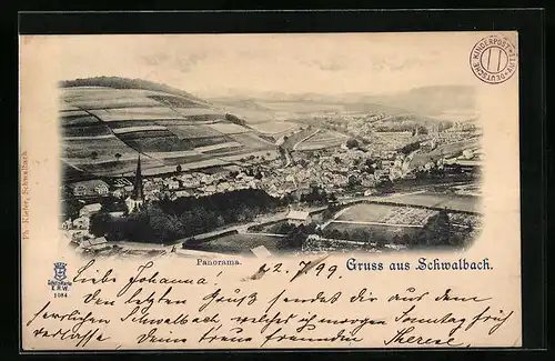 AK Schwalbach, Generalansicht im Tal mit Blick zur Kirche