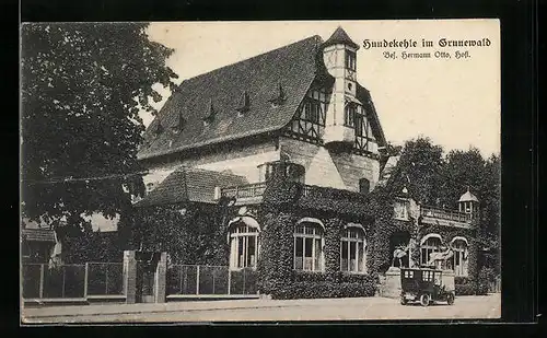 AK Berlin-Grunewald, Gasthaus Hundekehle