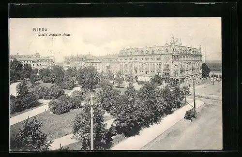 AK Riesa, Kaiser Wilhelm-Platz