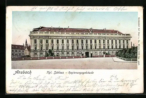 AK Ansbach, Königliches Schloss Regierungsgebäude
