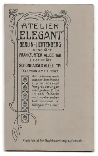 Fotografie Atelier Elegant, Berlin-Lichtenberg, Frankfurter Allee 160, Schönhauser Allee 114, Kleines Kind im Kleid