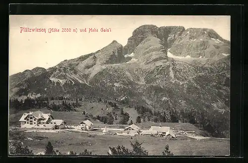 AK Plätzwiesen, Panorama mit Hohe Gais'l