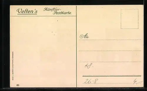 Künstler-AK Heinrich Kley: München, Propylaen mit Park